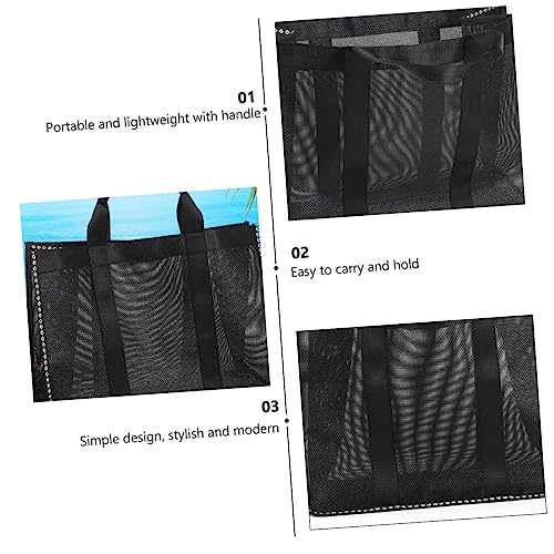 BESTYASH Beach Cooler Bag Packable Beach Bag Mesh Storage Large Tote for Outdoor Bathroom4