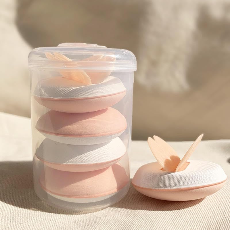 4 pcs Butterfly-Shaped Makeup Sponge Foundation Cushion Puff Concealer Blender Beauty Powder Puff Cushion for Facial Use-image-7