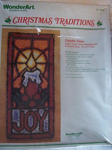 Candle Glow Latch Hook Wall Hanging Kit