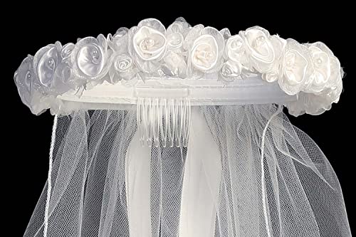 Made in USA 1st Communion Veils for Girls Holy First Communion Veil for Girls 7-16 Velo Primera Comunión White Veil for Kids4