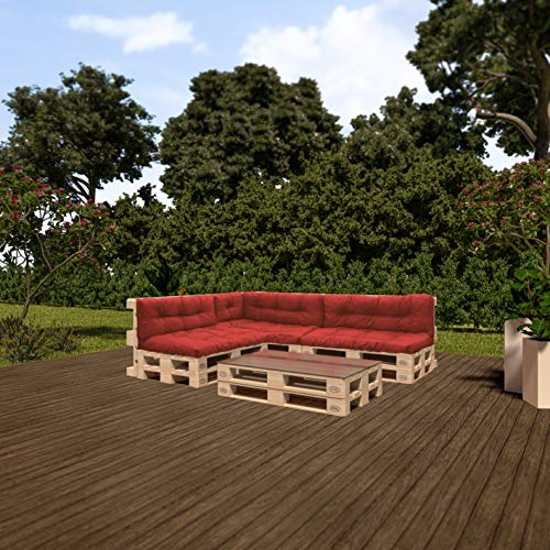 PILLOWS24 Palettenkissen 8-teiliges Set | Palettenauflage Polster für Europaletten | Hochwertige Palettenpolster… – Bild 3