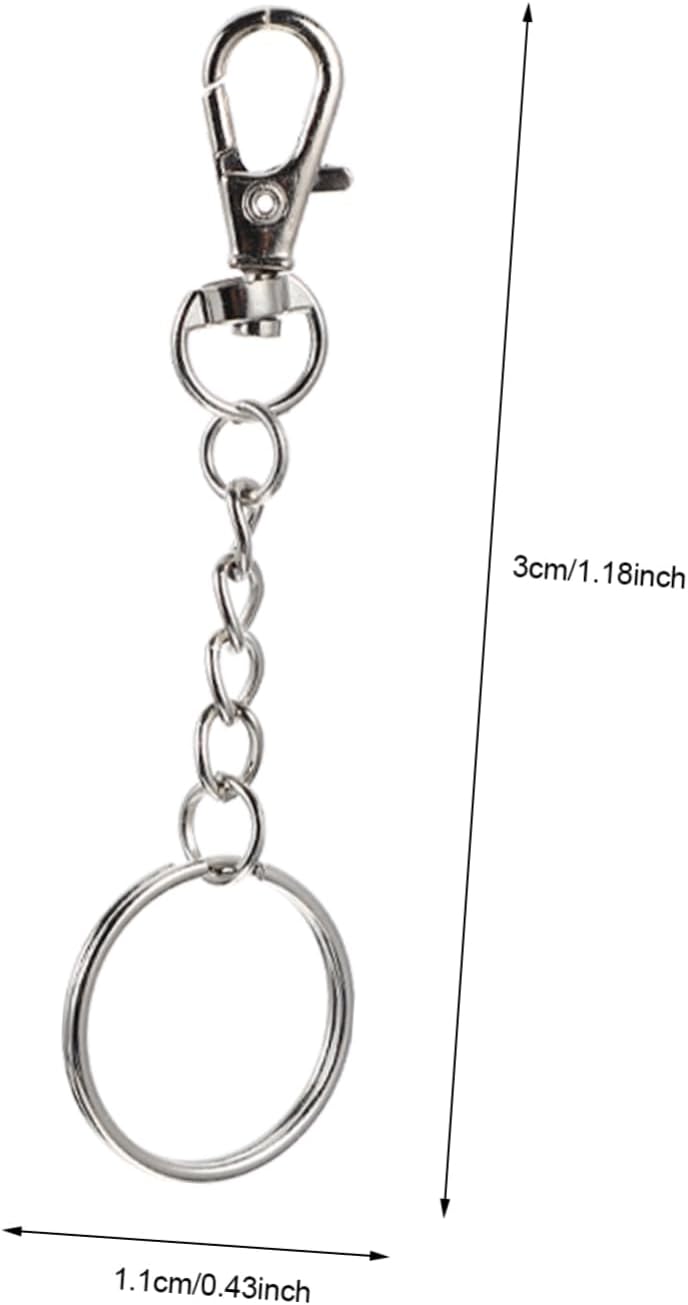 Stainless Steel Lobster Clasp Key Hook for Keys DIY Jewelry Making 60 Sets