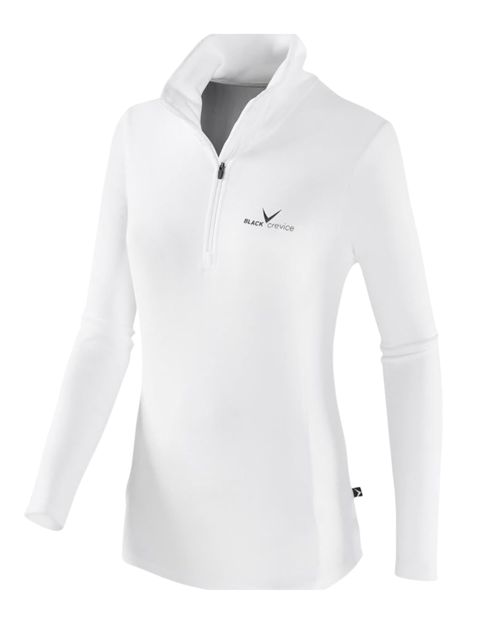 BLACK CREVICE Damen Fleece-Skirolli I Ski-Pullover für Damen in verschiedenen Farben & Größen I Damen-Funktionsshirt I Damen Skirolli mit Reißverschluss I Midlayer aus 100% Microfleece