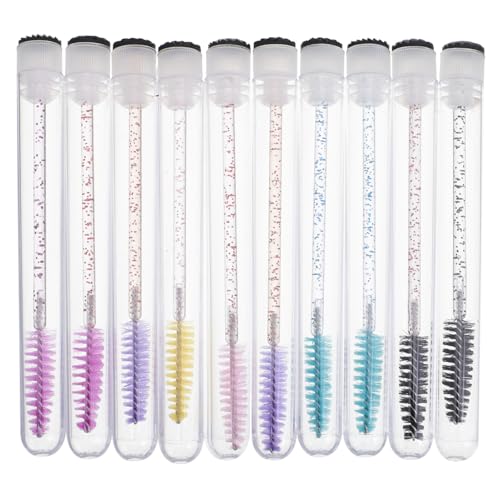 Baluue 30pcs Eyelash Brush Tube Beauty Eyelash Makeup Tool Portable Tidy Spiral Head Design Random