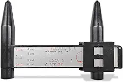 Ferramenta de medição de padrão de parafuso de aro de roda de carro, 4 5 6 8 furos pinça deslizante de calibre PCD de roda, medidor de padrão de parafuso de lug, régua PCD universal acessórios