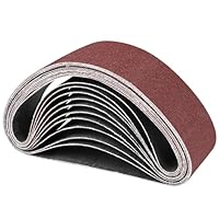 STEBRUAM 10 Stück schleifband 40X303 Körnung 60/80/100/120/240