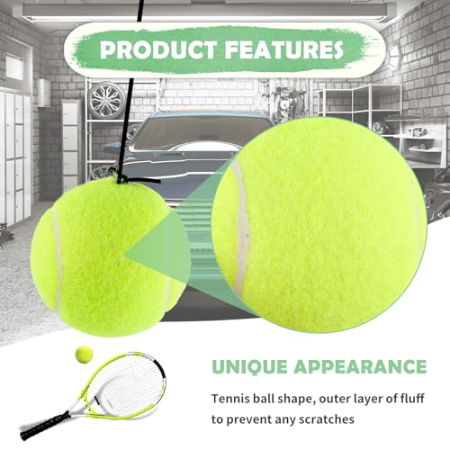 Image of Salior 4PCS Tennis Garage Parking Aid with Lanyard,Height Adjustable Parking Stopper for Garage for Guided Parking,Garage Parking Sensor Avoid Crash and Scratch Car Accessories (4PCS)