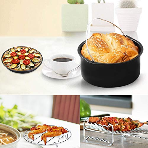 Accessoires friteuse à air XL 22,9 cm avec moule silicone et papier