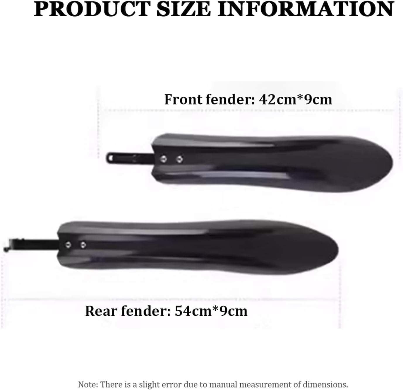 Bike Mudguards Set, Portable Bicycle Fender, Lengthen and Widen Road Mountain Bike Bicycle Cycling Front and Rear Mud Guard Fenders Fit for 24/26 Inch MTB Road Bike