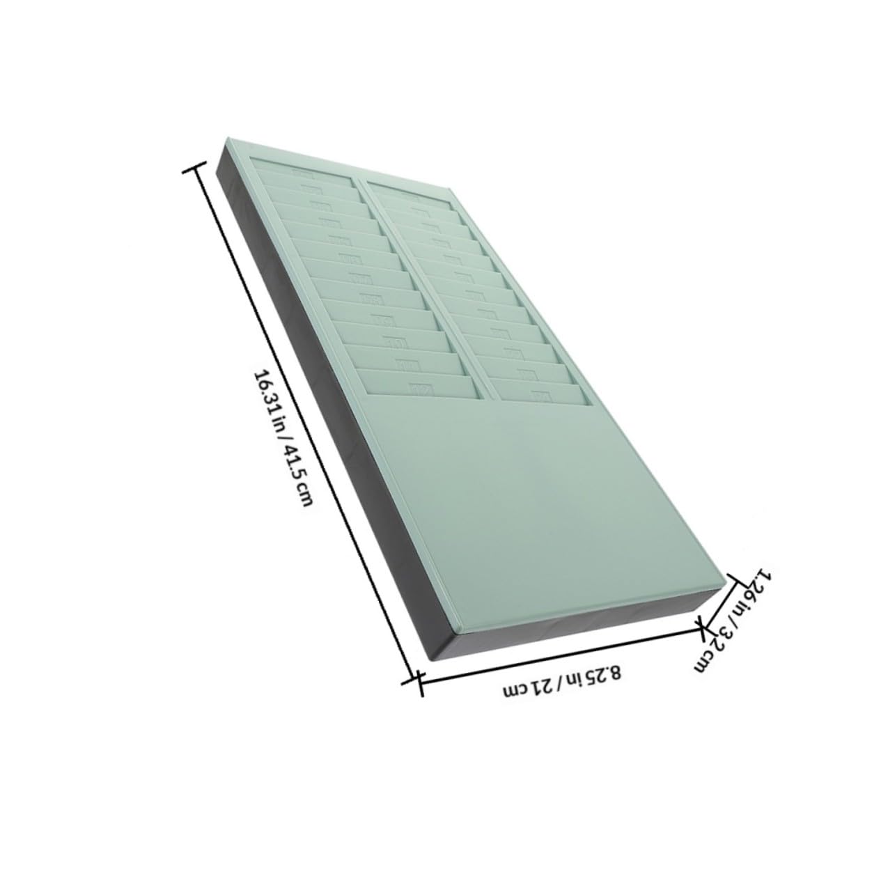 Supporto da Muro per Cartellini Lavoro 24 Slot per Schede, Porta Biglietti da Visita Resistente per Ufficio e Registratore