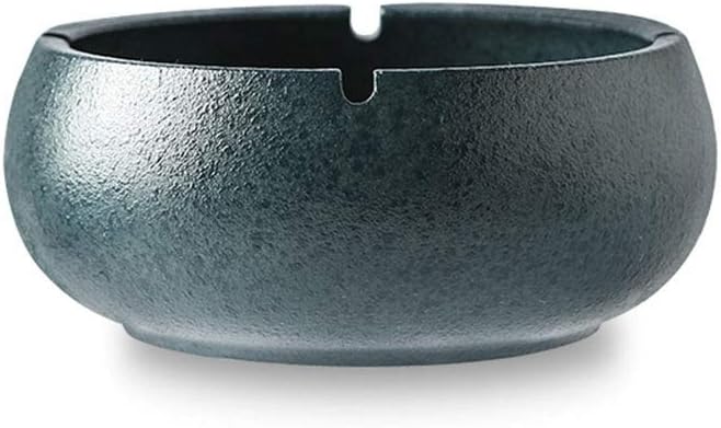Ash Tray Handmade Ceramic Ashtray Home Office Desktop Indoor And Outdoor Retro Chinese Ashtray Without Lid Ashtray Ornaments Outdoor Ashtray(C)