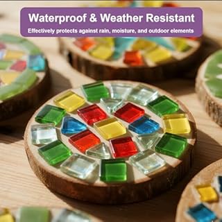 1DFAUL 200g Mosaic Tile Glue Clear, Mosaic Adhesive, Strong Bond, Fast Drying, Waterproof, Non-Toxic, Perfect for DIY Tile Art Projects & Craft Enthusiasts