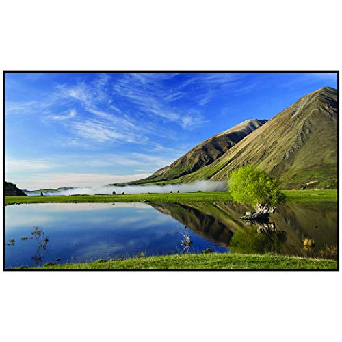 Image of Vutec Silverstar® ALR ACP High-Performance Slimline ULtra-Thin Bezel Frame Wall Projector Screen 92In to 184In Diag 16:9 Black Velvet Frame Anti-Crease Movie Home Theater Cinema USA Made (115" 2.35:1)