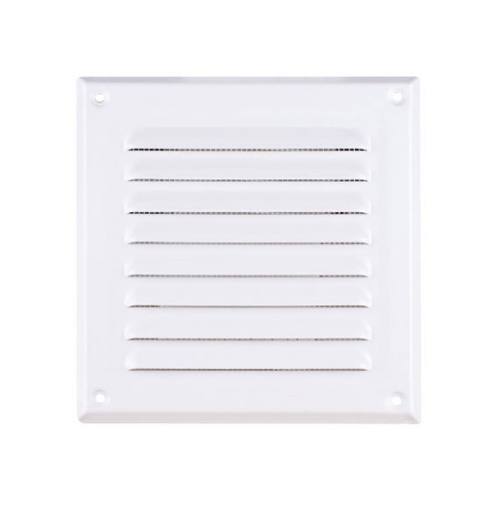 METAL Air Vent Grille Cover 165x240 (6.5x9.5") WHITE Ventilation Grill Cover