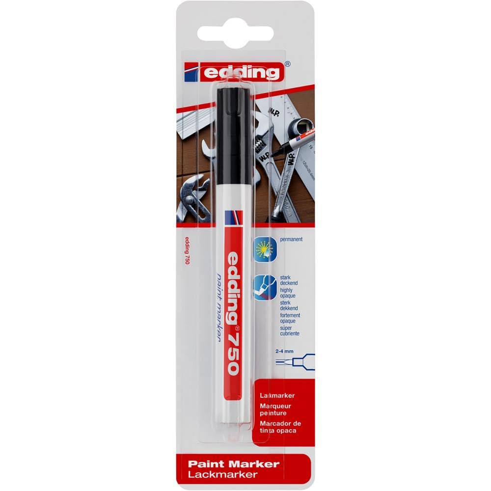 Edding 4-750-1-3001 750 Paint Marker Black 2 mm to 4 mm