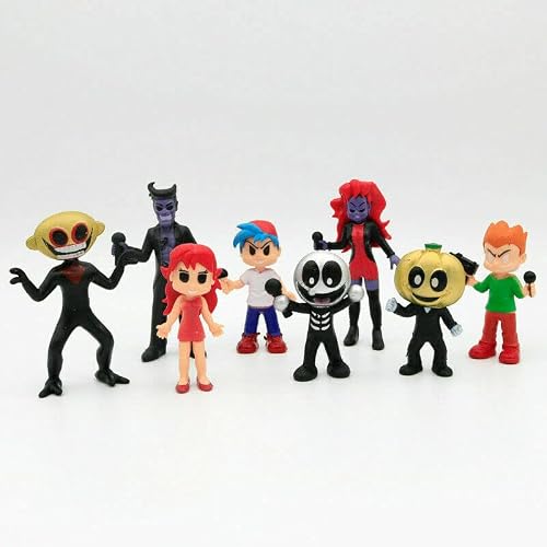 World Toys Brand Friday Night Funkin Cake Topper, Pvc Toys Mini Figures Toy8Pcs/Set Toppers Party Supplies Kids #TOP2