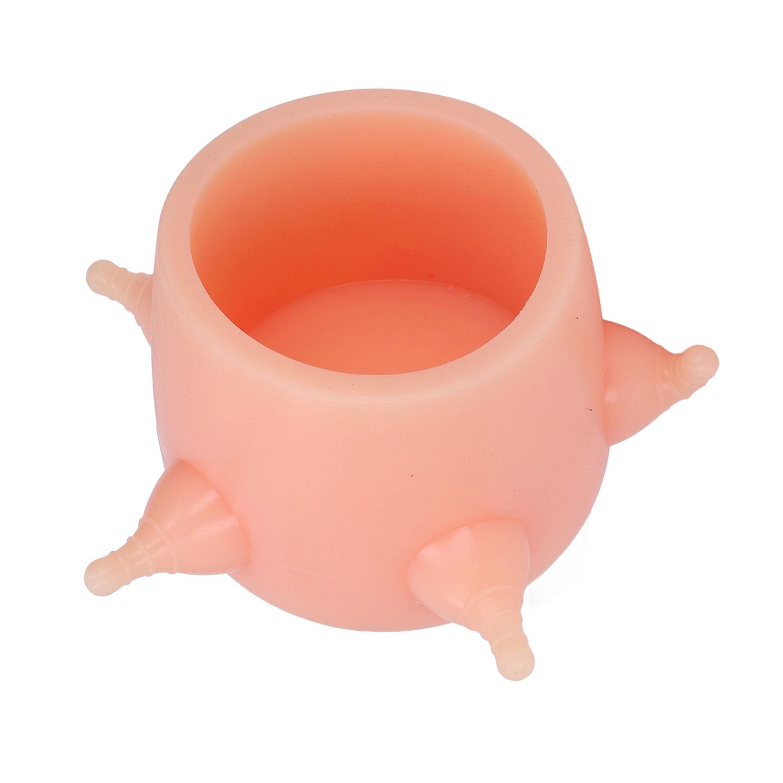 Kitten Milk Feeder,High Simulation Breast Reusable Soft Silicone Puppy Milk Feeding Station Kittens Puppies Nipple Feeder for Multiple Puppies of 5