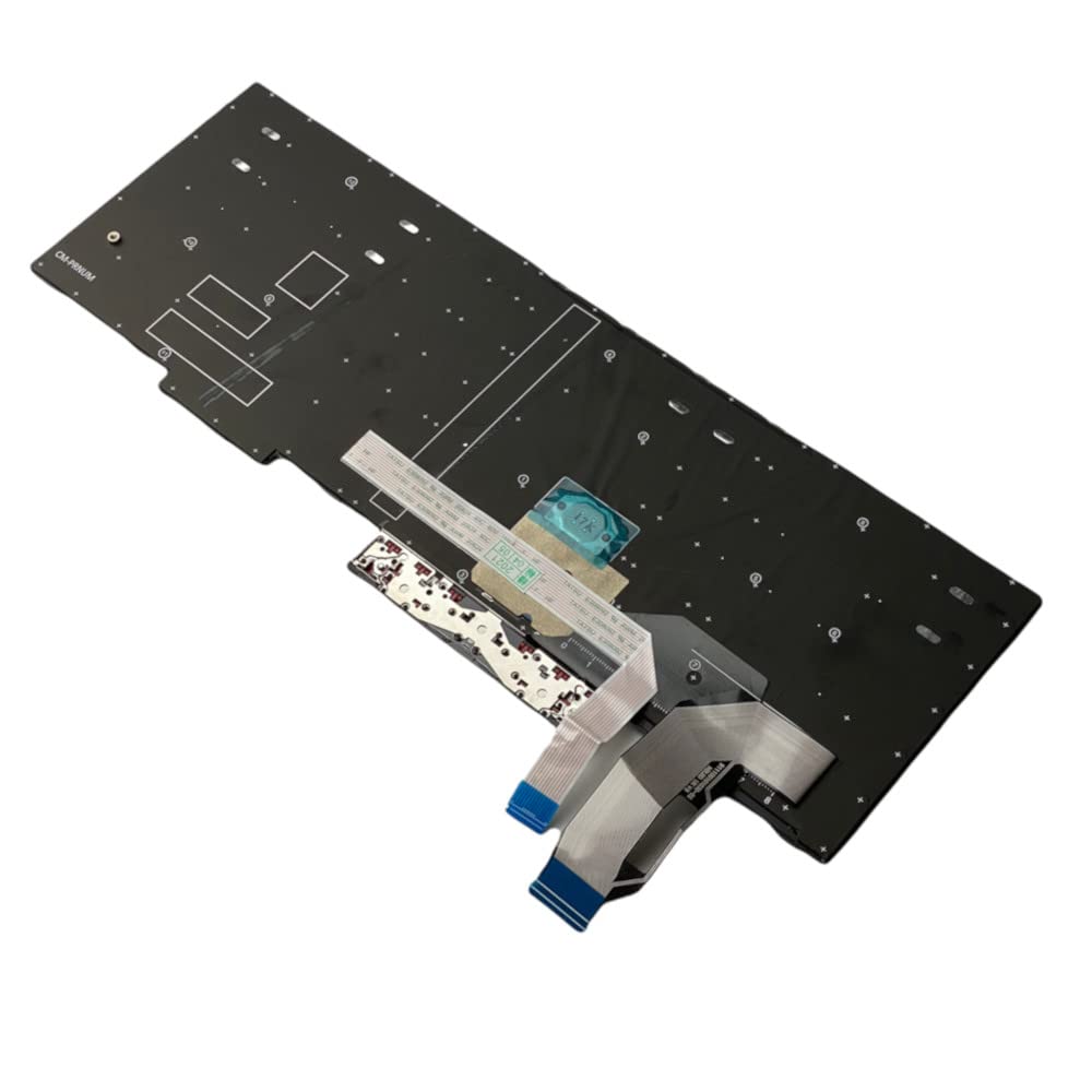 Trade-Shop Original Laptop Notebook Tastatur DE QWERTZ kompatibel mit Lenovo ThinkPad P72 P73 P52 P53 T590 L580 L590 / Mouse-Stick