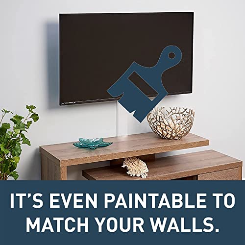 Wiremold Cable Management Kit, Wire And Cable Cover For Wall Mount Flat Screen Tv, Cable Raceway For Hiding And Organizing Wires And Cords, White, C30S #TOP3