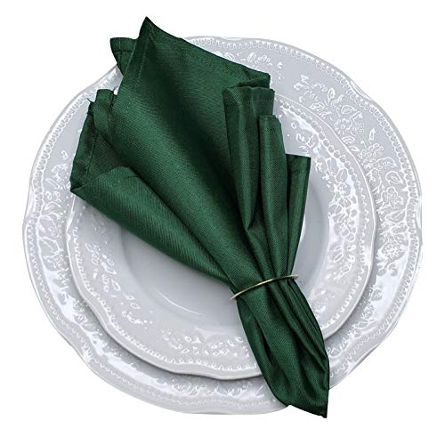 Kit 4 Guardanapos de Tecido Oxford Verde Bandeira 40cm x 40cm