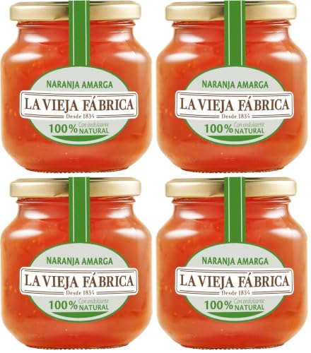 La Vieja Fábrica | Mermelada de Naranja Amarga CERO | 290g (Paquete de 4)