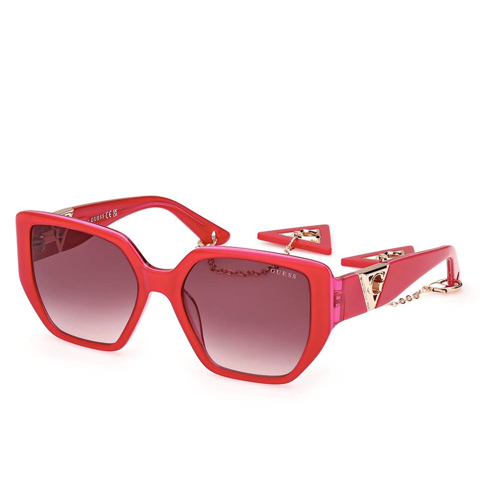 Guess Women's Pink Sunglasses, 55 Mm, Authentic Glasses With Top-Notch Service