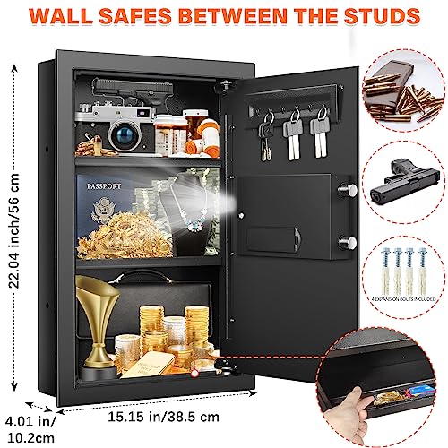 Snapklik.com : 22.05 Tall Fireproof Wall Safe Between Studs 16 Centers ...
