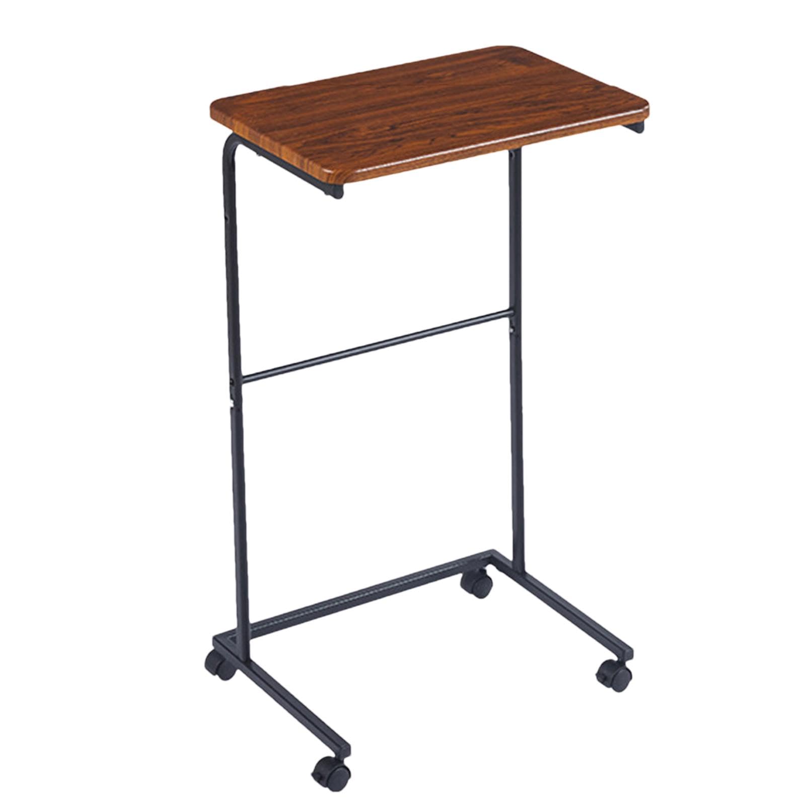 Mesa auxiliar móvil para cama, mesa auxiliar con marco de metal | mesa auxiliar deslizante silenciosa para sala de estar para una alta capacidad de carga
