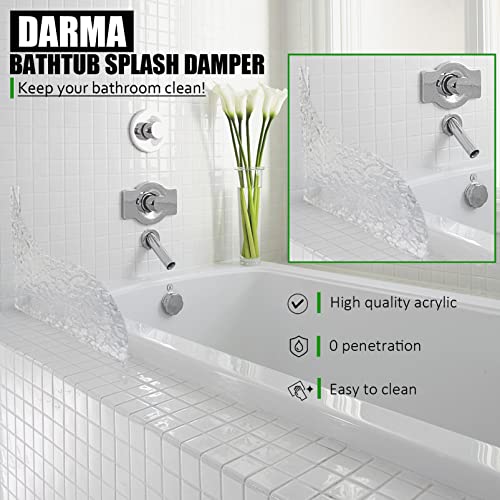 Darma Shower Splash Guard, Self-Adhesive Transparent Shower Corner Water Guard, Tub Splash Guards To Keep Water In Shower, Acrylic Clear Bath Splash Guard For Bathtub (2Pcs) #TOP2