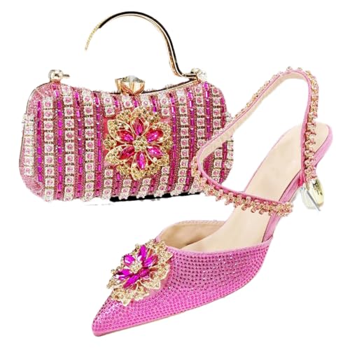 Chaussures à talons hauts pour femme avec strass escarpins de soirée chic