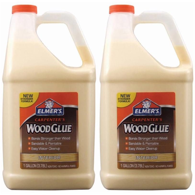 2-Pack of 1 gal Elmer's E7050 Carpenter's Interior Wood Glue