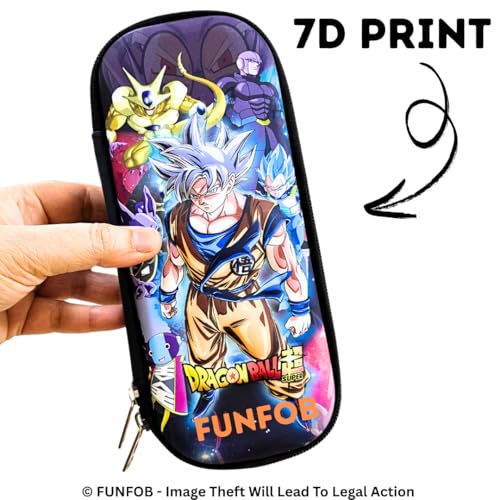 Image of FUNFOB Pencil Box for School College Anime Pencil Pouch Other Stationery Products Travel or Cosmetic Case | Go-k Standing Angry