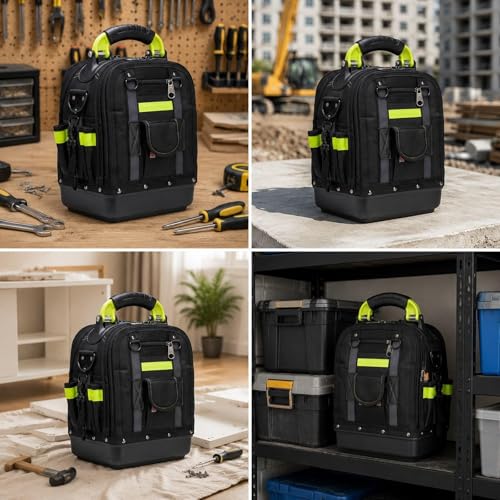 Sac à outils robuste avec poches de rangement pour sécuriser le matériel lourd