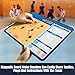 PLAYAPUT Coaching Clipboard,Magnetic Coaches Board with Double-Sided Dry Erase Marker Full and Half Court Coaching Board for Baseketball,Lineup White Board with Marker for Coaches Gift