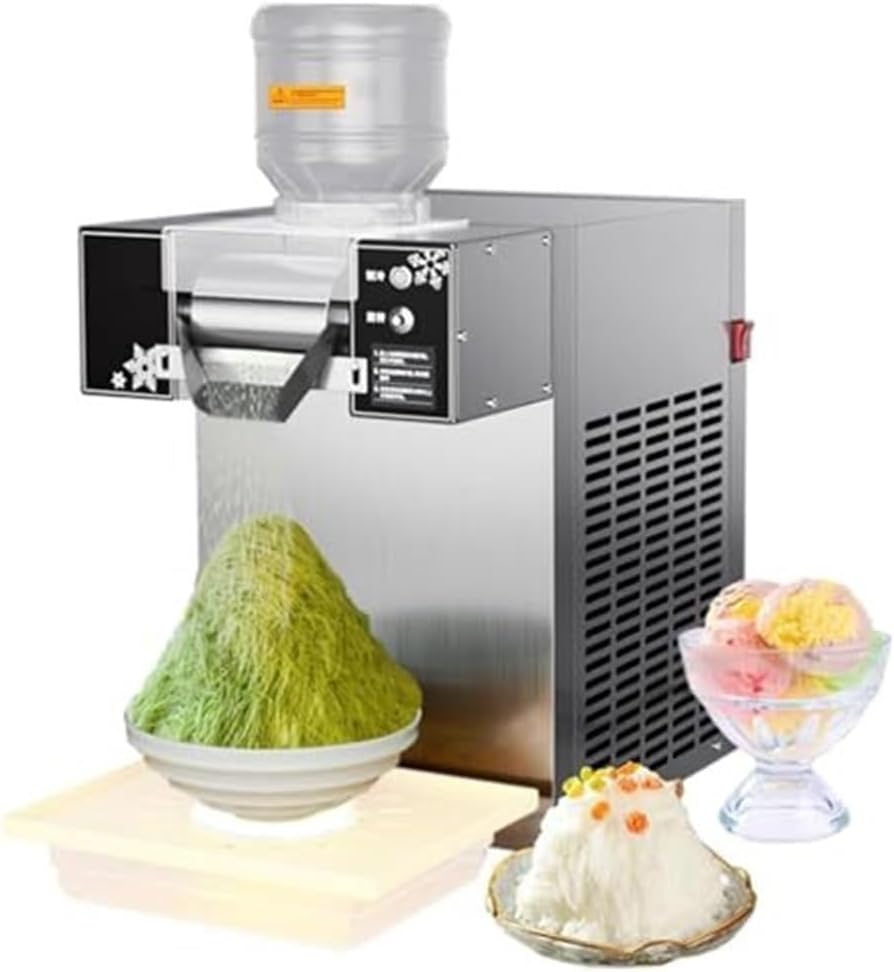 Commercial Shaved ice Machine for Shaved ice, Quick Cooling, Perfect for Snack Bars and ice Cream Shops(60kg)