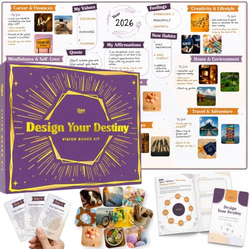 ZEDORA Design Your Destiny - Vision Board Kit for Women
