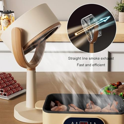 Campana extractora portátil que elimina humo y grasa con extractor ajustable 3
