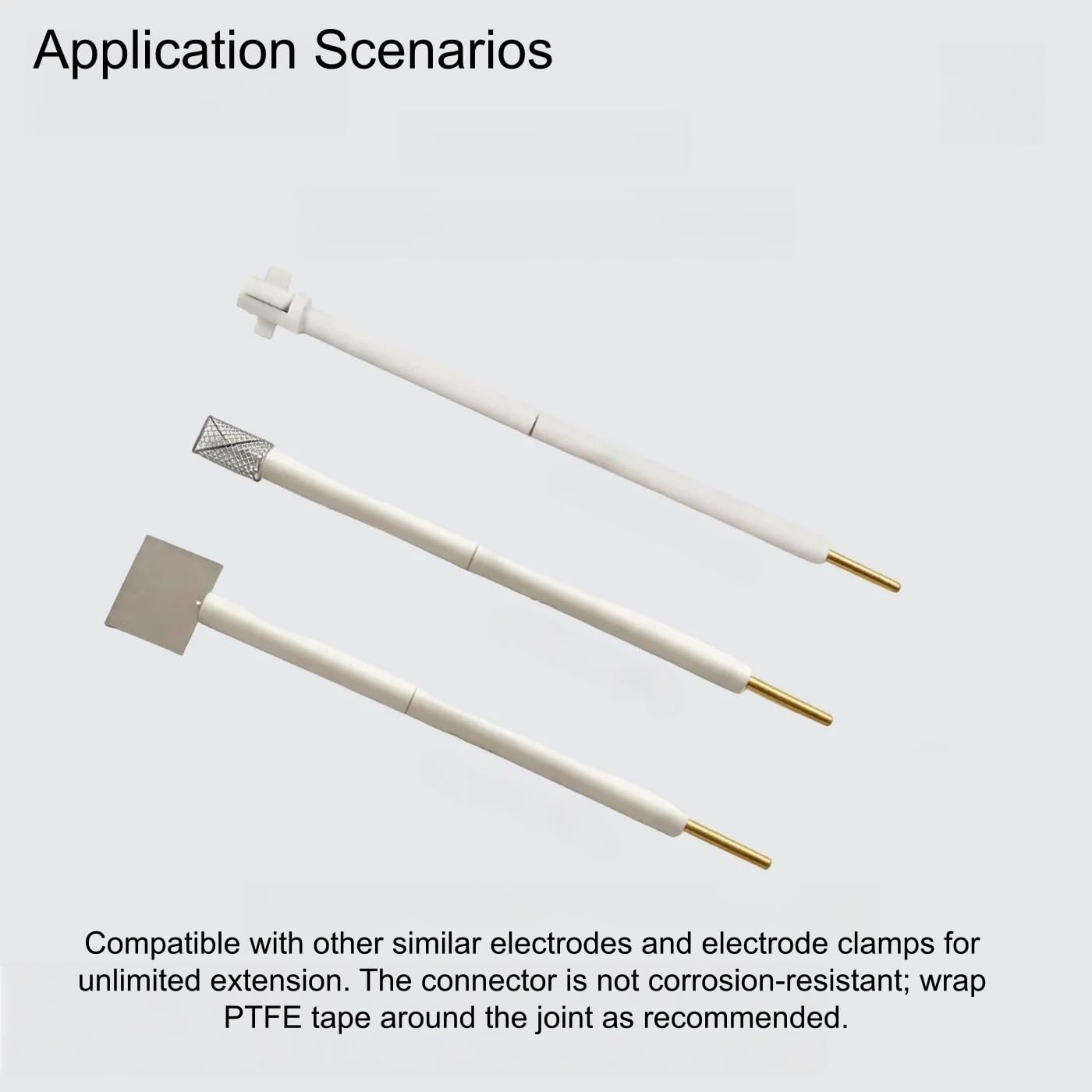 Varilla de extensión de electrodo de PTFE/PEEK, for uso industrial y de laboratorio(PTFE rod)
