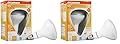 Sylvania Flood BR30 LED Light Bulb, 65W : 9W, Dimmable, 22 Year, 800 Lumens, 2700K, Soft White - 2 Pack (40460)