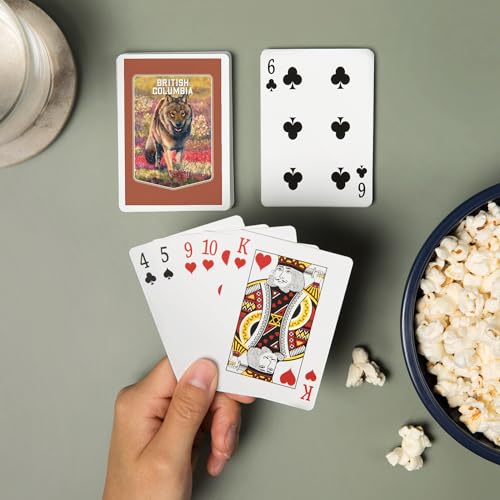 Lantern Press Baraja Poker 52 Cartas Gray Wolf miniatura 2