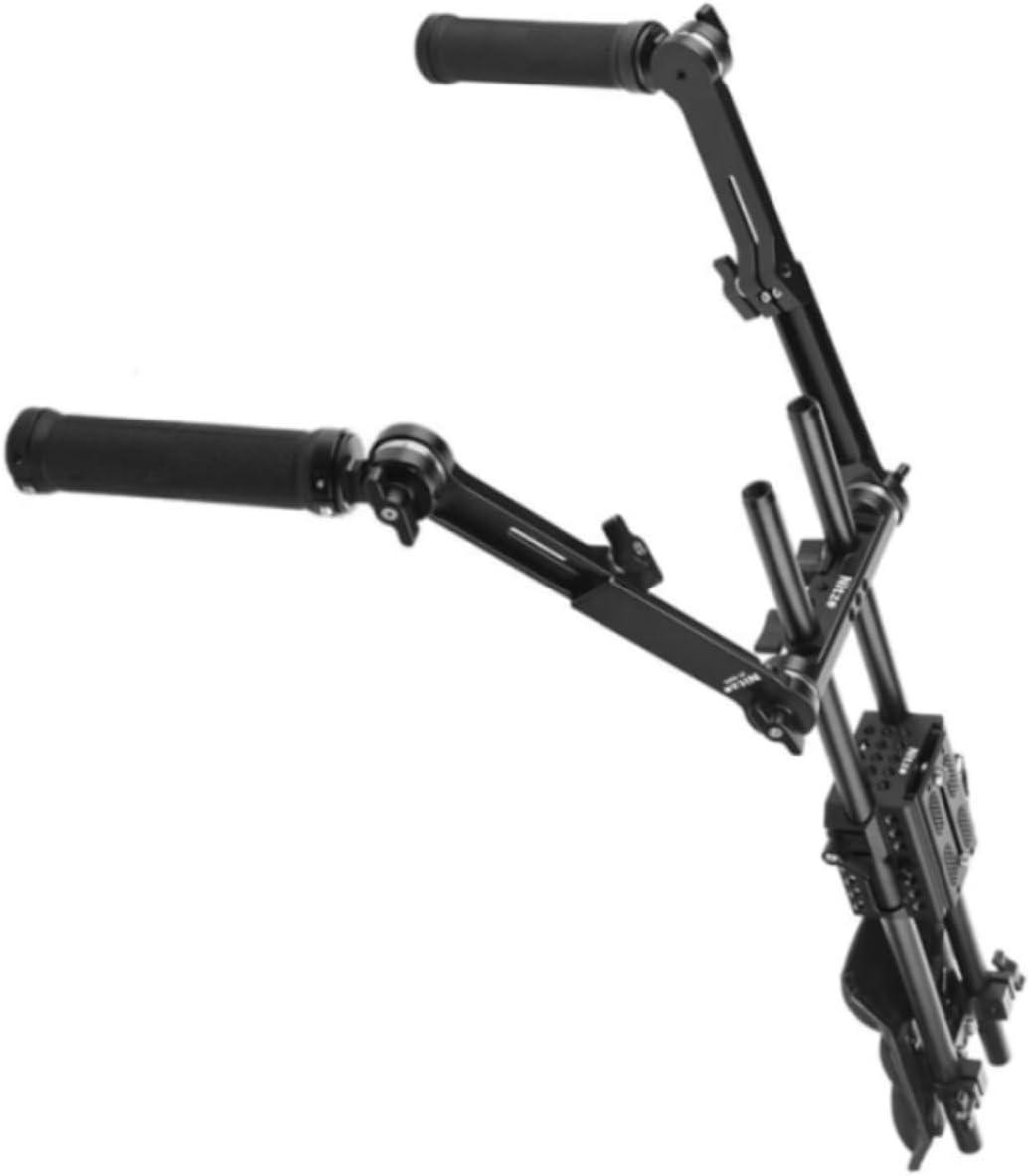 Nitze Shoulder Rig Kit, Shoulder Pad Support System for Manfr-otto-Style, Shoulder Pad, and Extendable Rosette Handle Kit