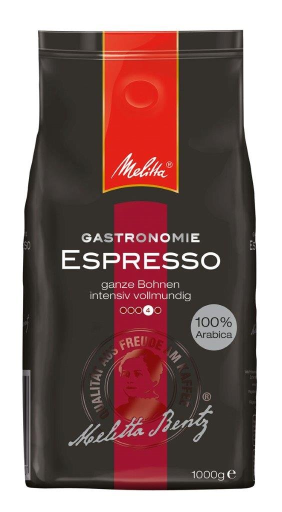Melitta Gastronomie Espresso 100% Arabica - 8 x 1kg ganze Kaffee-Bohne