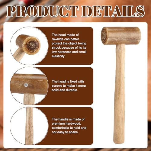 Leriton Rawhide Mallet and Ring Mandrel Set 1-14 Us Size for Jewelry Making by Leriton - Used condition - Image 2