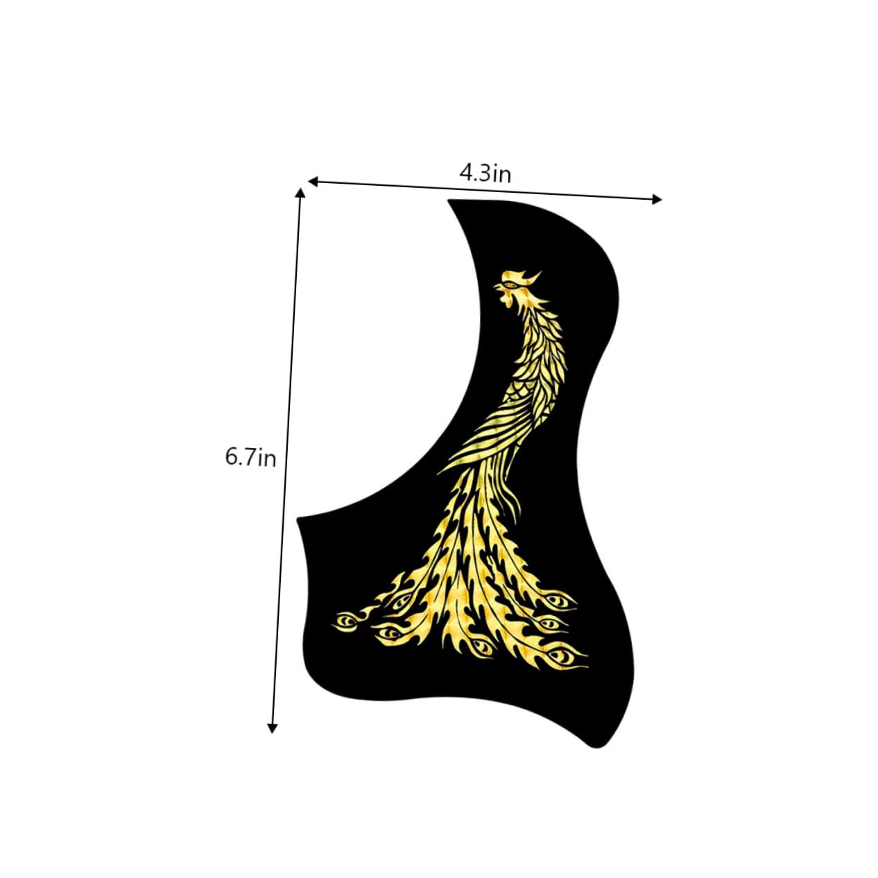 Abaodam 10pcs Folk Guitar Pickguards Smooth Surface Acoustic Guitar Protection Scratch Design Modern Look and Easy Replacement