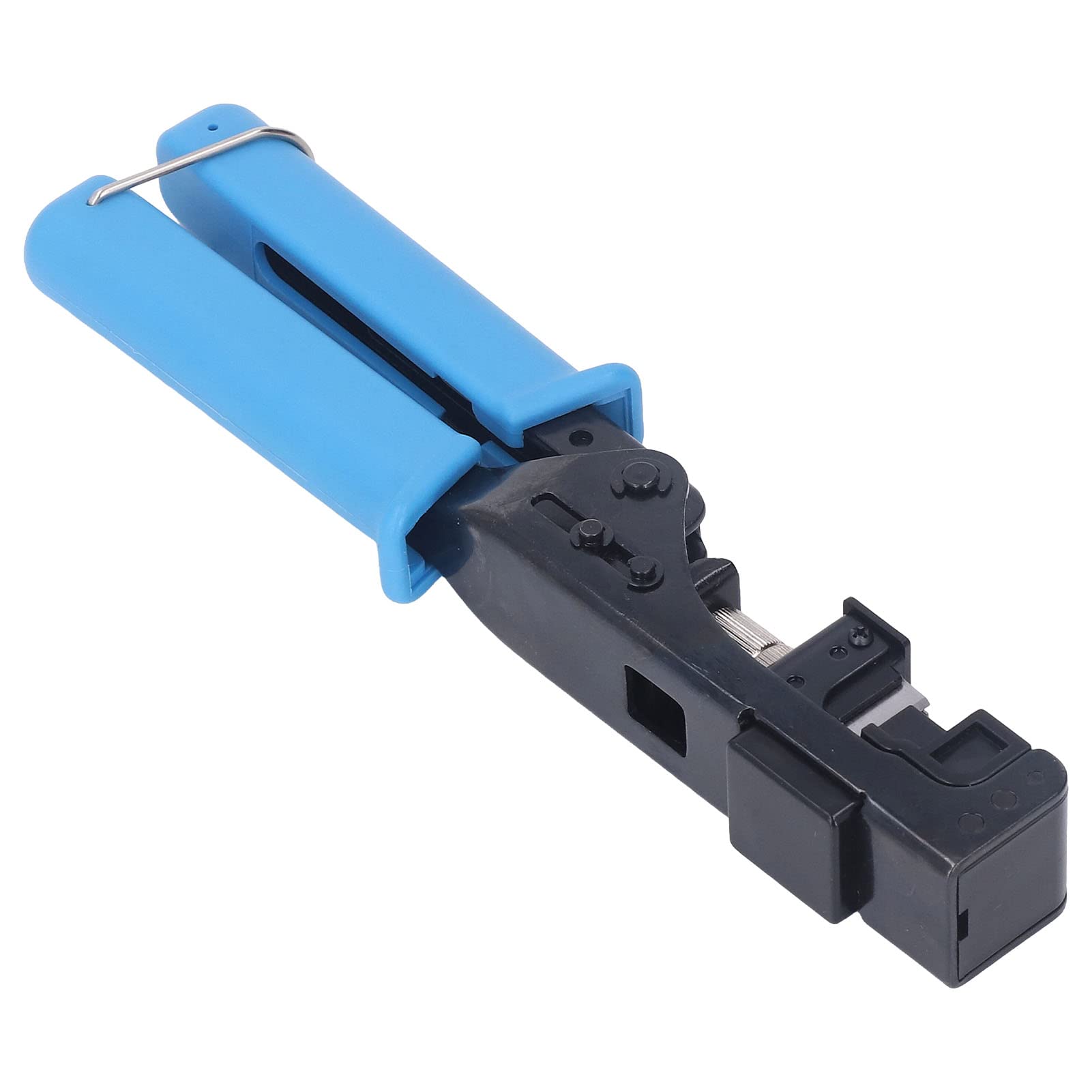 Modulare Datenkabel-Crimper, professionelles Flachmaul-Anschlusswerkzeug aus legiertem Stahl, Drahtschneide-Crimpfunktion für Cat5 Cat6-Netzwerkkabel, Büro, Zuhause,