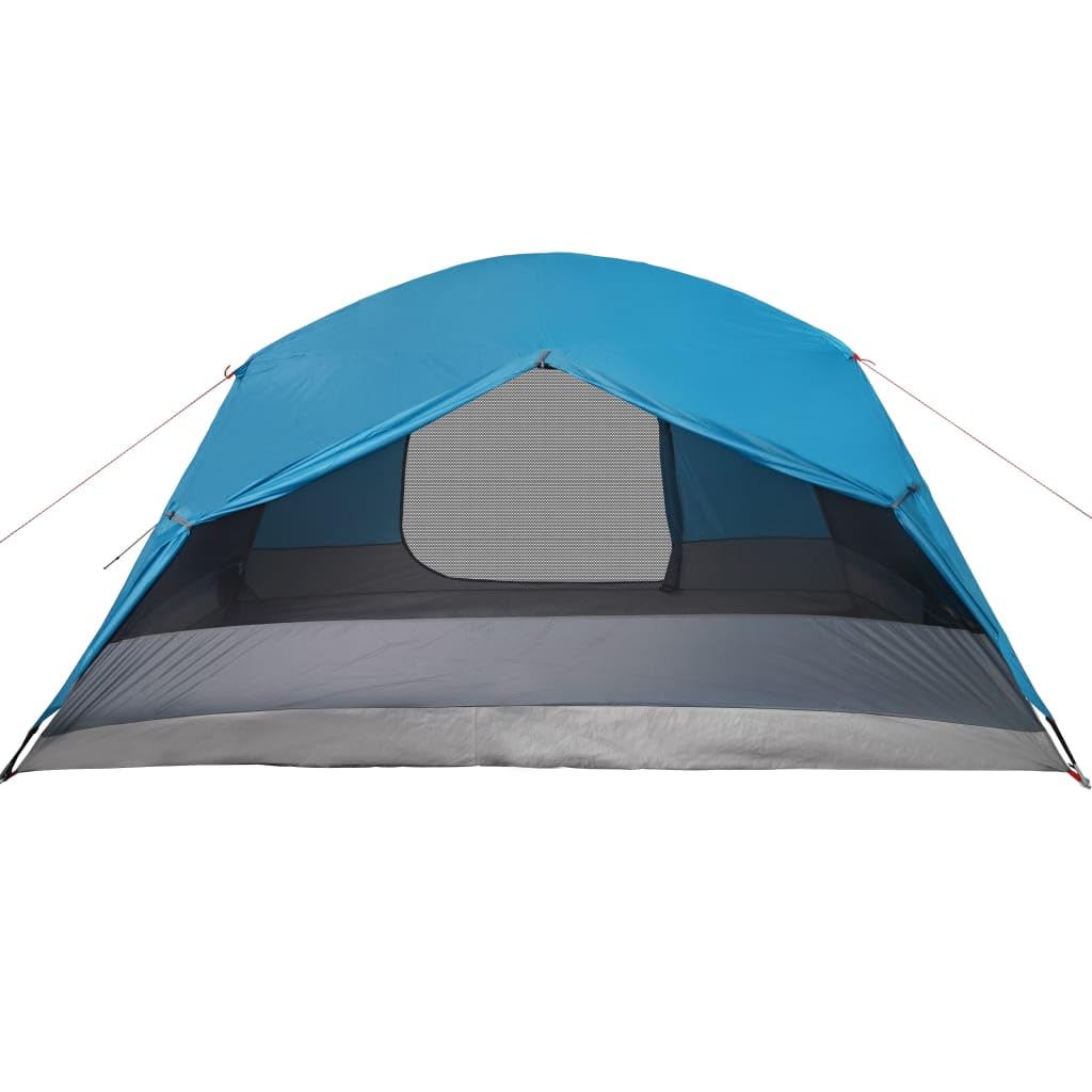 ShGaxin Tenda da Campeggio 6 Persone Blu 412x370x190 cm taffetà 190T,Impermeabile Antivento,Tenda da Campeggio-94419