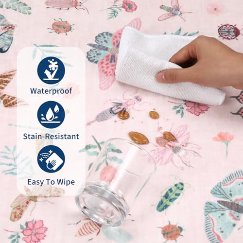 GarveeHome Insect Rug Washable Low Pile Flower Bordered Carpet Whimsical by GarveeHome - Used condition - Image 8