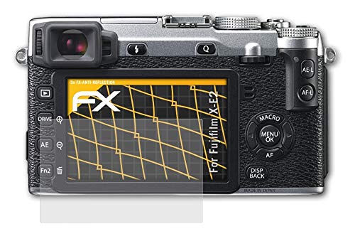atFoliX Screen Protector compatible with Fujifilm X-E2 Screen Protection Film, anti-reflective and shock-absorbing FX Protector Film (3X)