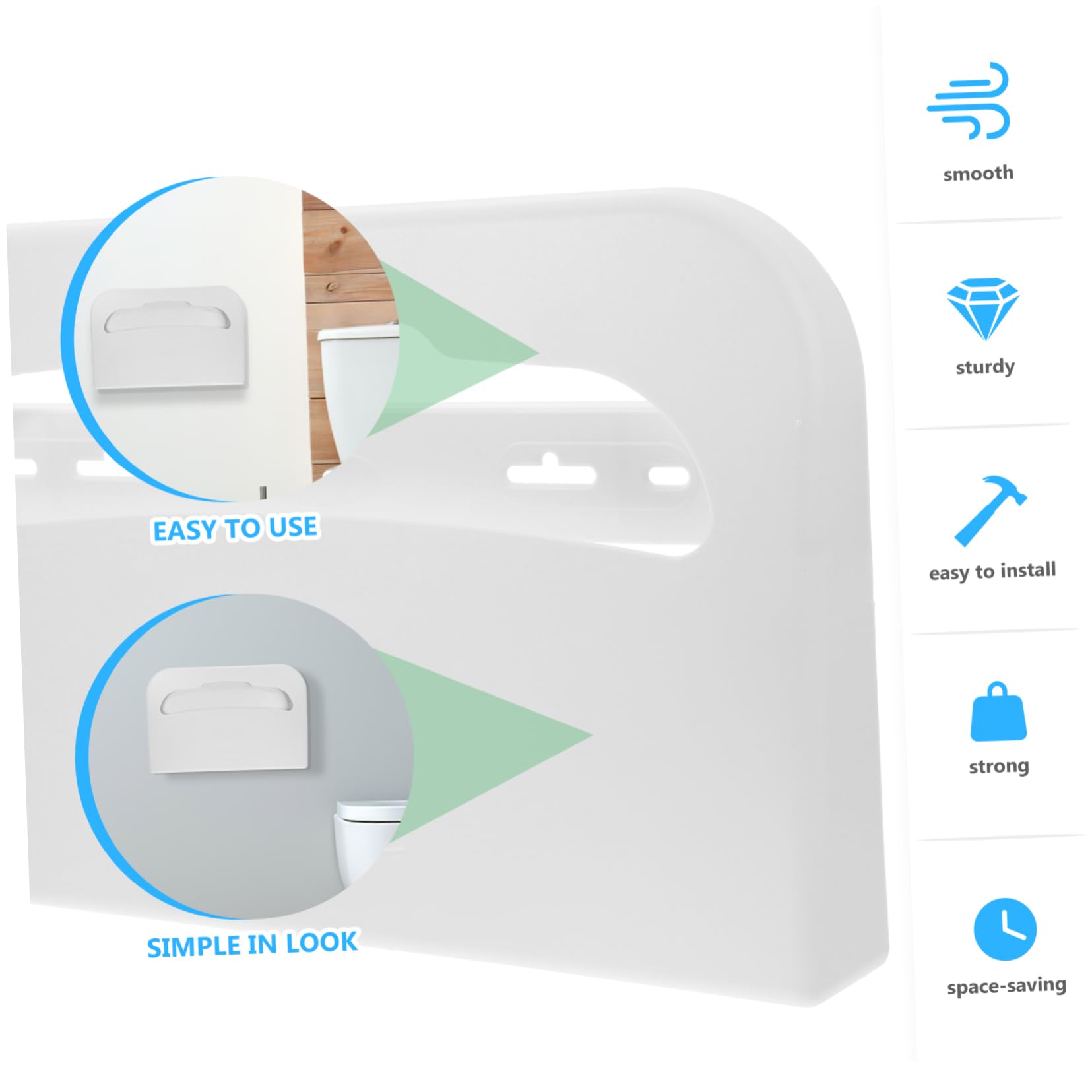 OSALADI Dispensador De Papel Higiénico De Pared Soporte Para Baño Resistente