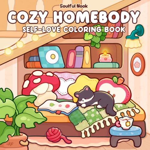 Cozy Homebody: Coloring Book for Adults and Teens Featuring Cozy Home Corners, Daily Activities, and Self-Care for Relaxation image 2